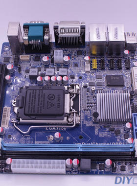 现货B85D迷你主板双千兆网卡户外广告机主板6COM工控主板B85itx