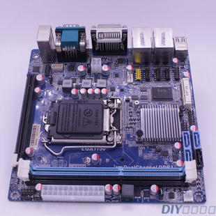 现货B85D迷你主板双千兆网卡户外广告机主板6COM工控主板B85itx