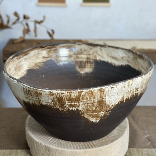 手工大缸碗莲睡莲花盆陶瓷无孔花盆窑变釉面花盆水培花盆铜钱草盆