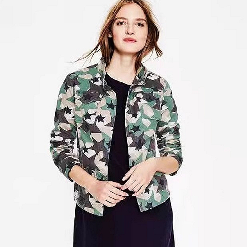 晓晓衣铺 外贸女纯原J002 迷彩休闲  工装风外套【限时特】 A2879