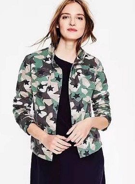 晓晓衣铺 外贸女纯原J002 迷彩休闲  工装风外套【限时特】 A2879
