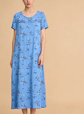 外贸女装印花睡裙