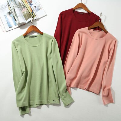 特价 外贸J009 走心好品质 春秋多色选 百搭舒柔基础针织衫A2083