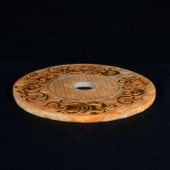 商周春秋战国先秦老玉鎏金青龙白虎朱雀玄武四灵涡纹玉璧