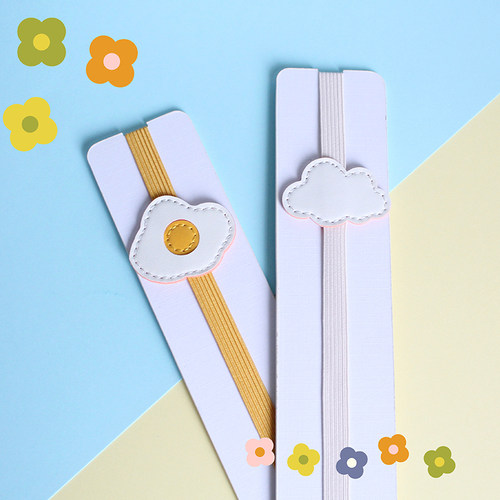 【渐晓色白】荷包蛋/云朵绑带 手帐书衣笔记本 手帐本收纳 防爆本