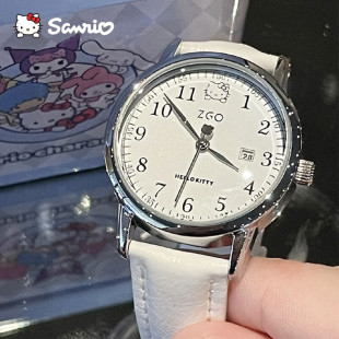 高颜值学生女款 正港hellokitty凯蒂猫联名手表2025新款 轻奢石英表
