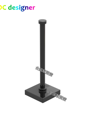 国产MOC小颗粒积木配件旗子杆灯杆立柱5砖高30256