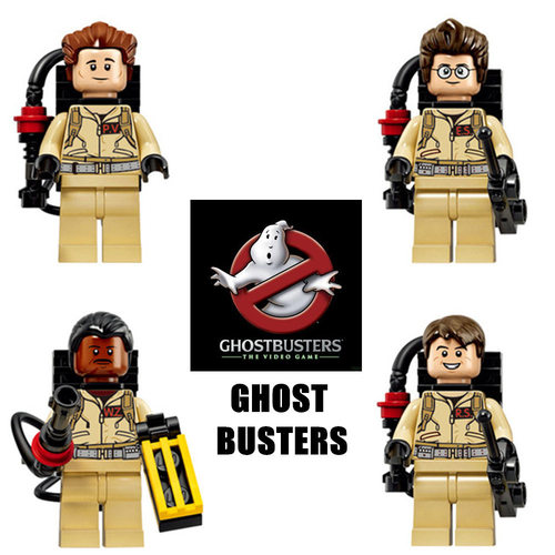 小颗粒积木捉鬼敢死队ghost busters人仔4.3厘米高路易吉鬼屋3