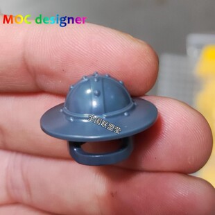 小颗粒积木人仔三国小侠蜀国士兵帽子头盔装备武器