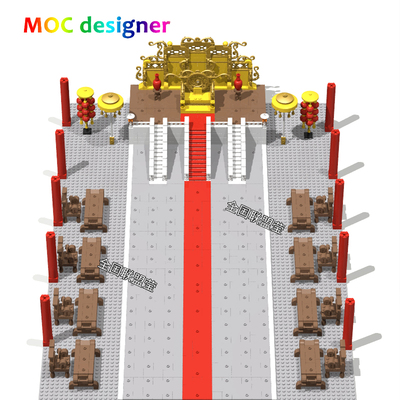 清朝帝王座椅拼装积木拼装积木