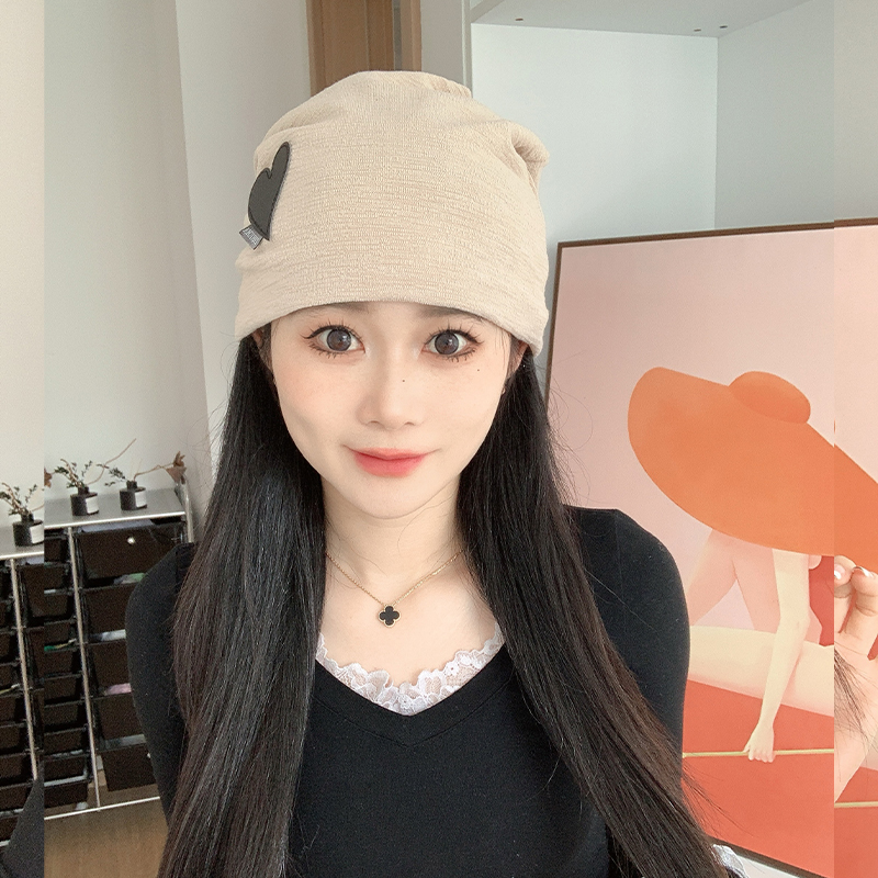 产后堆堆帽春夏空调月子帽睡眠帽