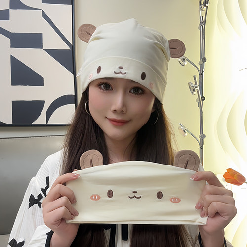 春夏孕妇产后防风月子帽发带