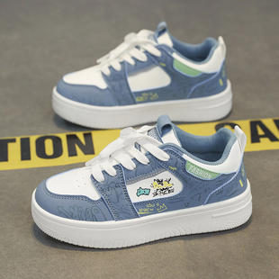 皮面儿童运动鞋男童鞋子春秋新款小学生街舞鞋42大码40青少年板鞋