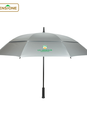 英国超大专业防紫外线防晒降温高尔夫长柄伞双人直柄遮阳伞UPF50+