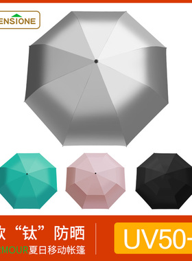 英国双层全自动钛银防晒超强防紫外线UV50+加大专业太阳伞