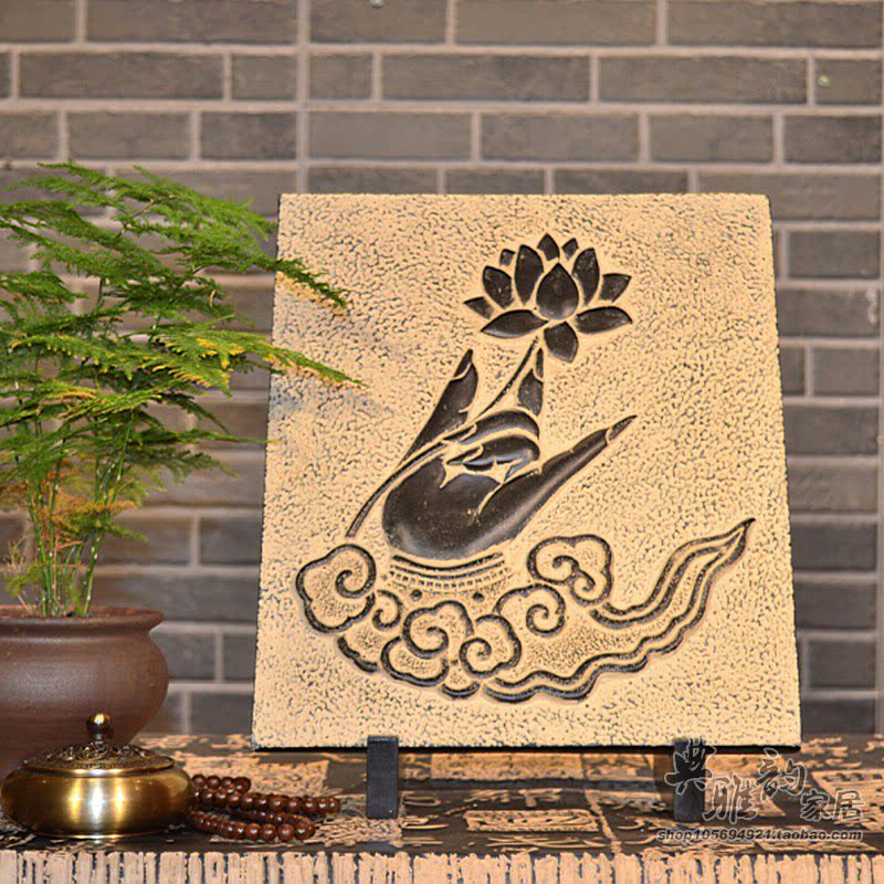 新中式风禅意佛手摆件树脂工艺品