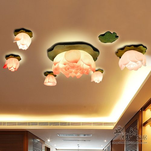 过道走廊田园风树脂吸顶灯