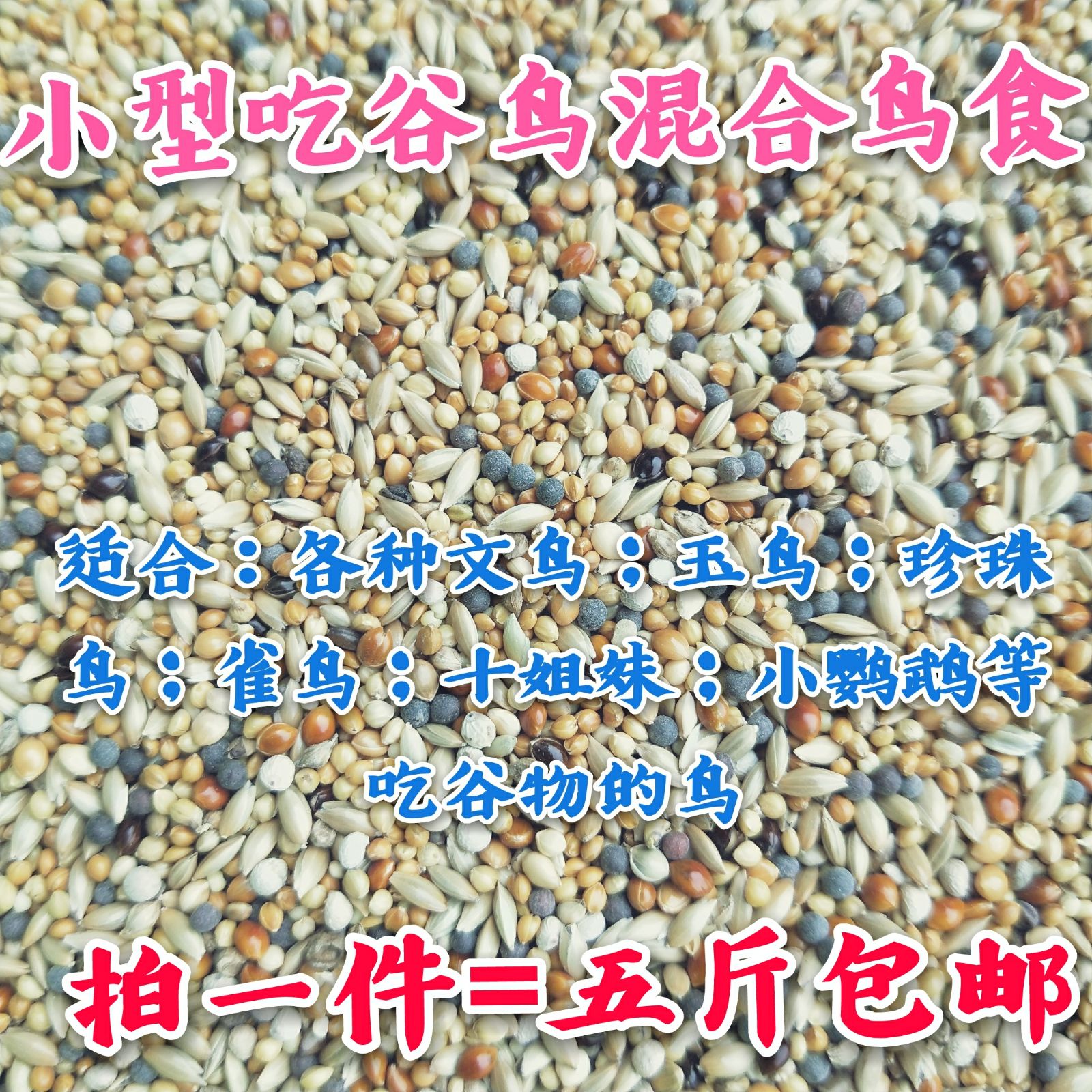 芙蓉鸟玉鸟食金青黄雀金丝雀十姐妹文鸟珍珠鸟鹦鹉鸟食饲料包邮,宠物/宠物食品及用品,鸟食,淘宝优惠券,粉丝福利购,淘宝优惠卷