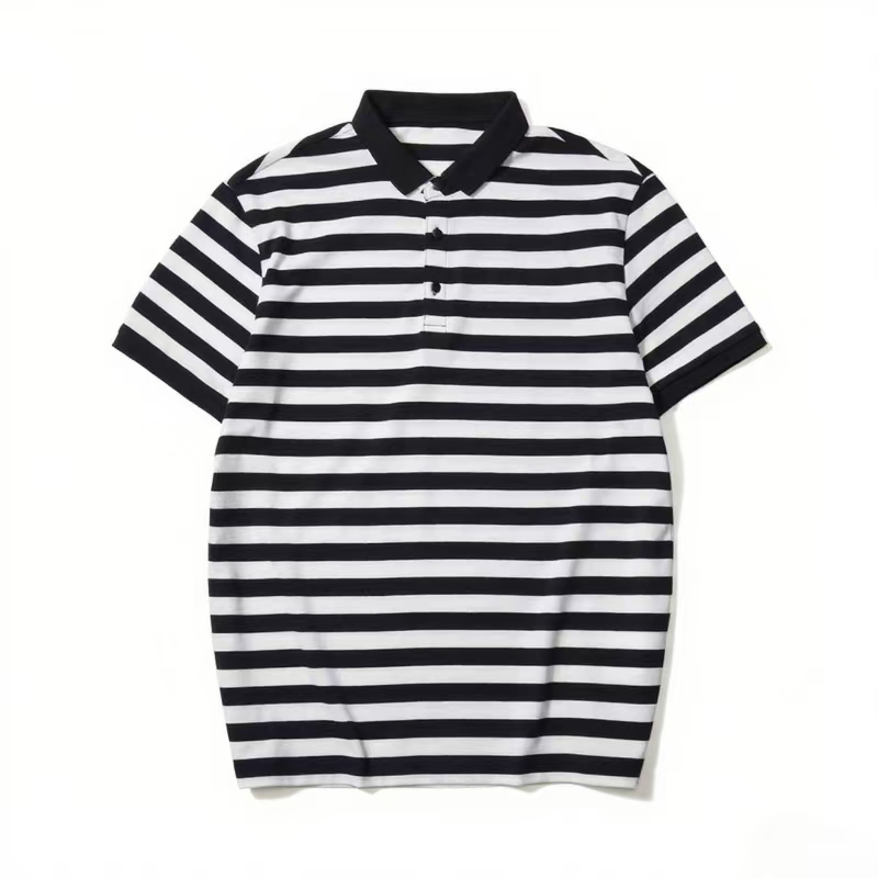 Striped polo shirt 条纹POLO衫478376 E
