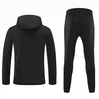 Unisex Solid Color Tracksuit Men's and Women's Same Style Pure Color Sports Suit F
