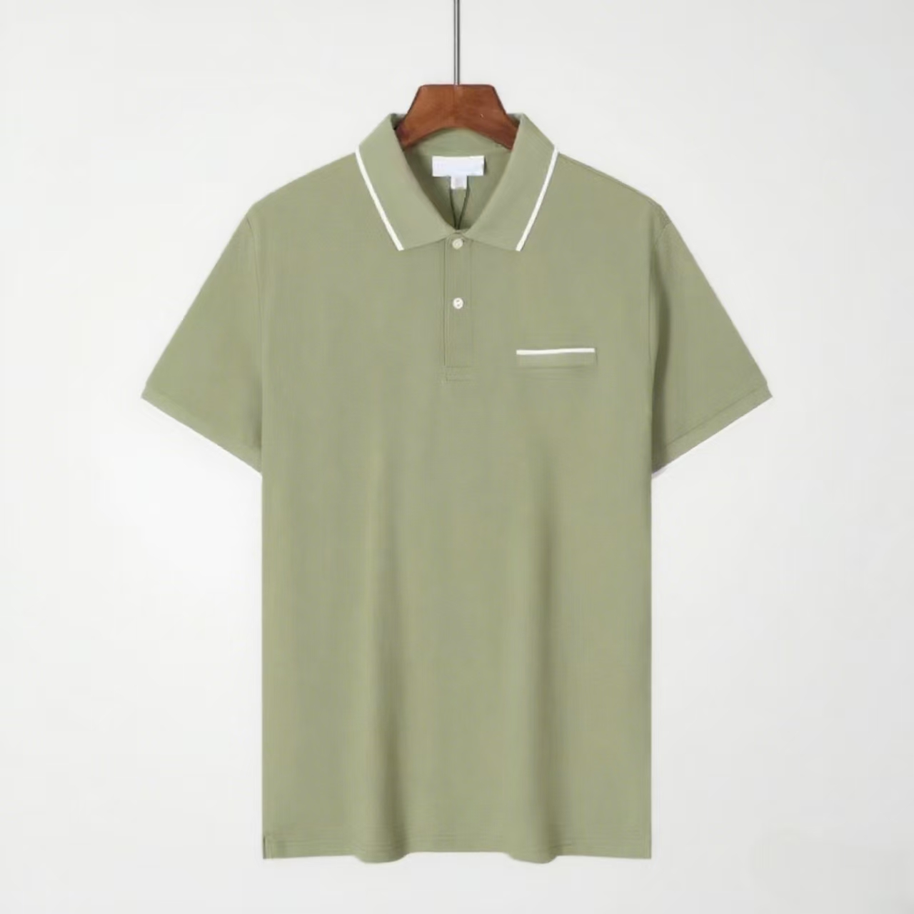 Four-color collared polo shirt 四色翻领polo衫25213# L