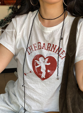 绕脖长款琉璃晶石串珠项链