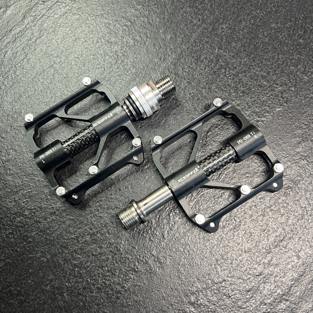 适用brompton小布折叠自行车配件快拆脚踏轴承钛轴心铝合金碳纤维