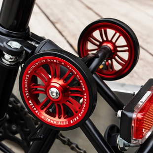 适用于brompton加厚培林易行轮货架推行轮小布改装配件轮70MM