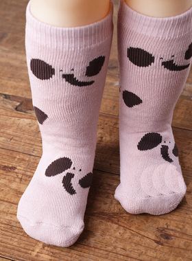 韩国原装进口Kokacharm春秋男女童可爱纯棉加厚设计师中筒小腿袜