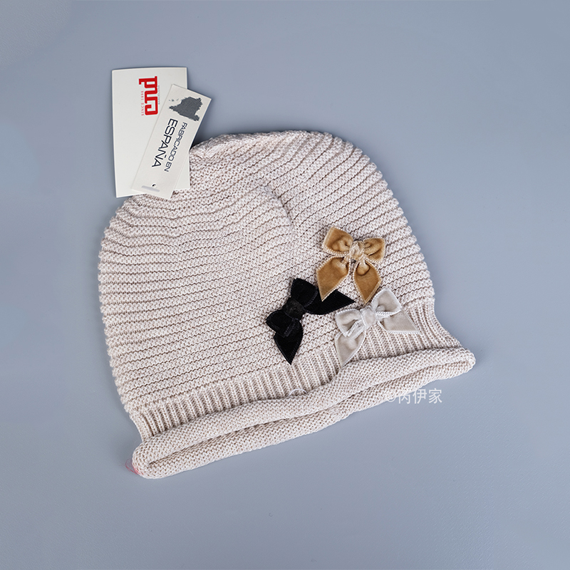 西班牙幼儿童毛线帽男女童套头帽