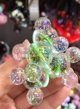 韩国原装进口女童可爱水晶闪闪亮片五角星皮筋头绳马尾辫绑头发