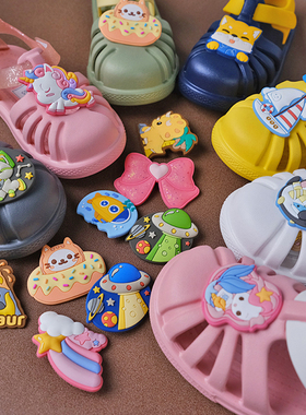 日本原装进口Asahi朝日时尚男女童包头凉鞋 软底防滑魔术贴洞洞鞋