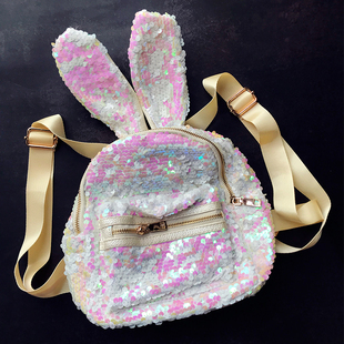 美国原装 潮流小背包 进口Plum女童女士背包双肩包可爱兔耳朵小包