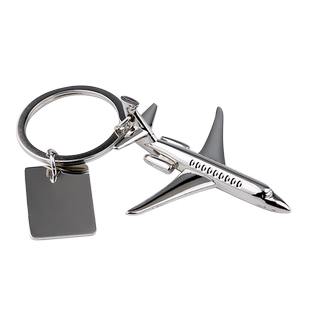 民航飞机创意金属客机造型定制钥匙扣挂件定做刻字航空公司纪念品