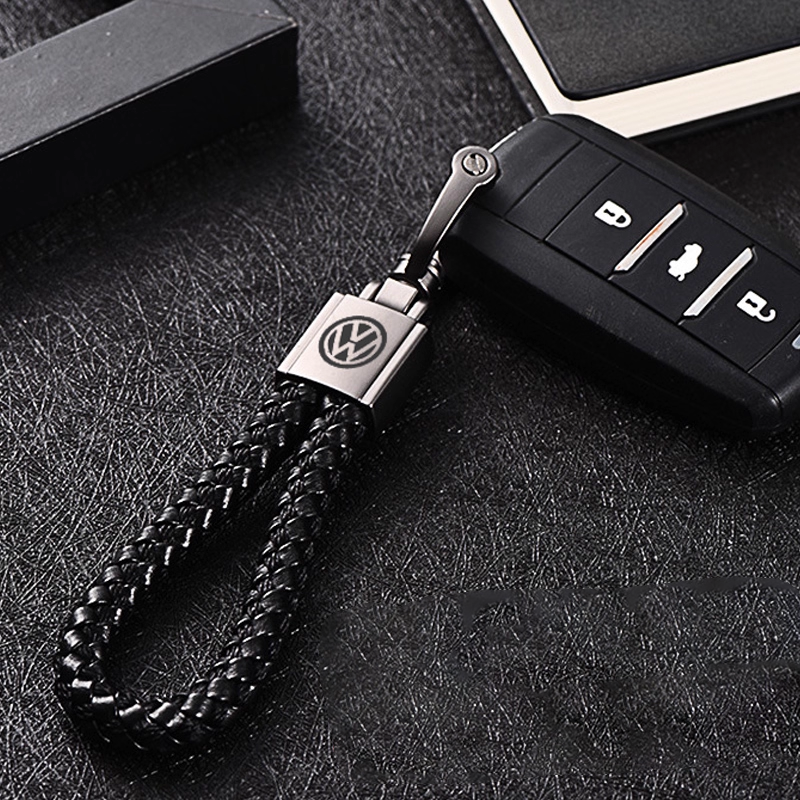 通用手工皮绳车标简约钥匙挂件