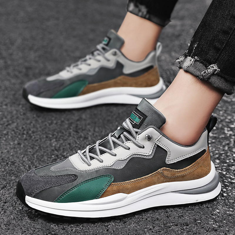 男鞋春季2025年新款学生运动鞋男款跑步防滑休闲阿甘鞋增高老爹潮,流行男鞋,老爹鞋,淘宝优惠券,粉丝福利购,淘宝优惠卷