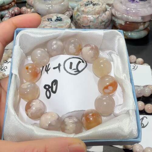1107樱花玛瑙手串14