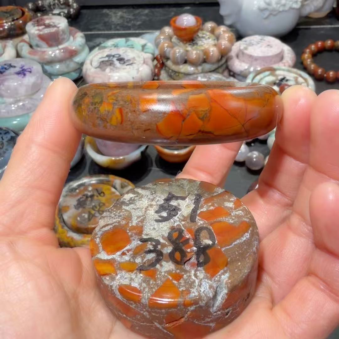 1303战国红玛瑙手镯51