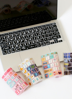 适用Macbookair11pro1315寸笔记本键盘膜老款imac卡通可爱膜防尘