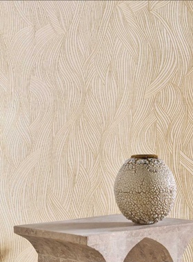 casamance法国进口壁布Alaris意式风亚麻金属质感几何图案背景墙