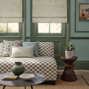 Romo英国进口面料Junie现代轻奢珊瑚分枝图案亚麻布家具沙发抱枕