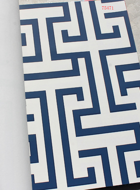 美国进口现代风格几何绿色灰色墙纸T75471 75472 75473 75474