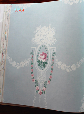 美国进口纯纸美式小清新女孩房间粉色墙纸MM50701 MM50703 M50704