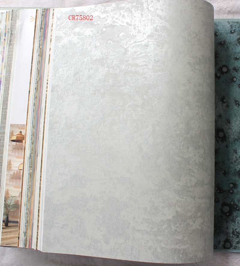 美国进口欧式风格做旧素色客厅墙纸CR75802 CR75806 CR75812