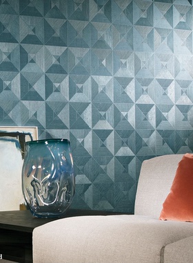 比利时进口简约几何方块形状背景墙壁纸26510 26511 26512 26513