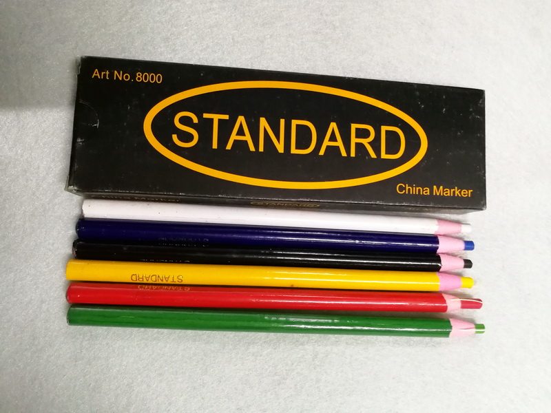 STANDARD拉线蜡笔 手撕卷纸免削蜡笔  服装专用可擦记号笔