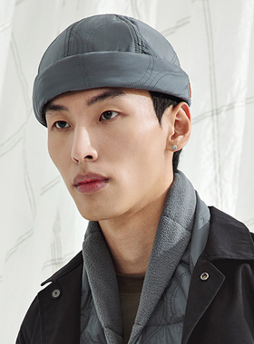 theMADHATcher「无战旗下」绗缝无檐瓜皮雅痞黑色休闲水手帽