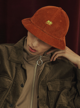 theMADHATcher「mini logo」灯芯绒渔夫帽圆顶盆帽扎染钟型帽