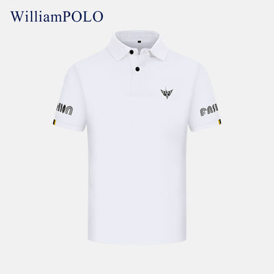 保罗夏新品polo衫休闲短袖男带领T恤日常百搭T恤Williampolo