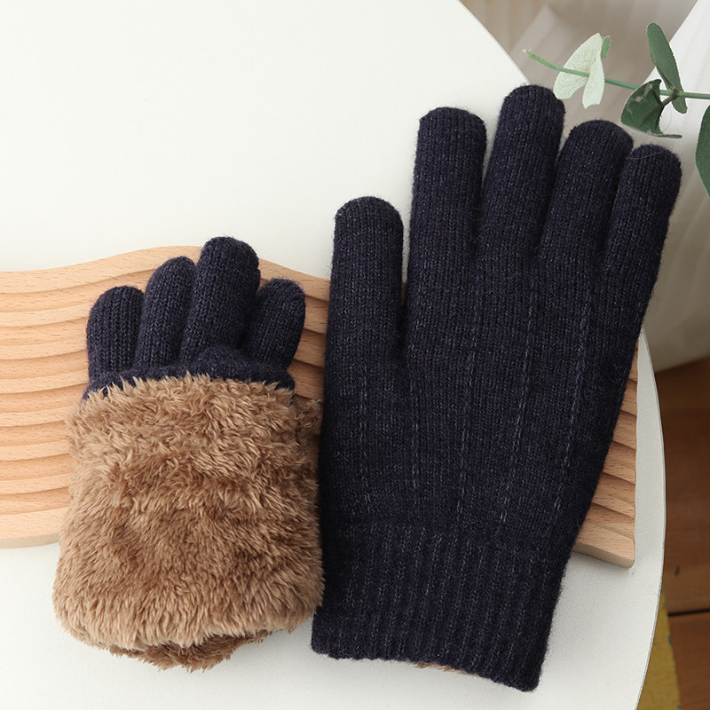麦田秋冬男士青少年分指东北手套